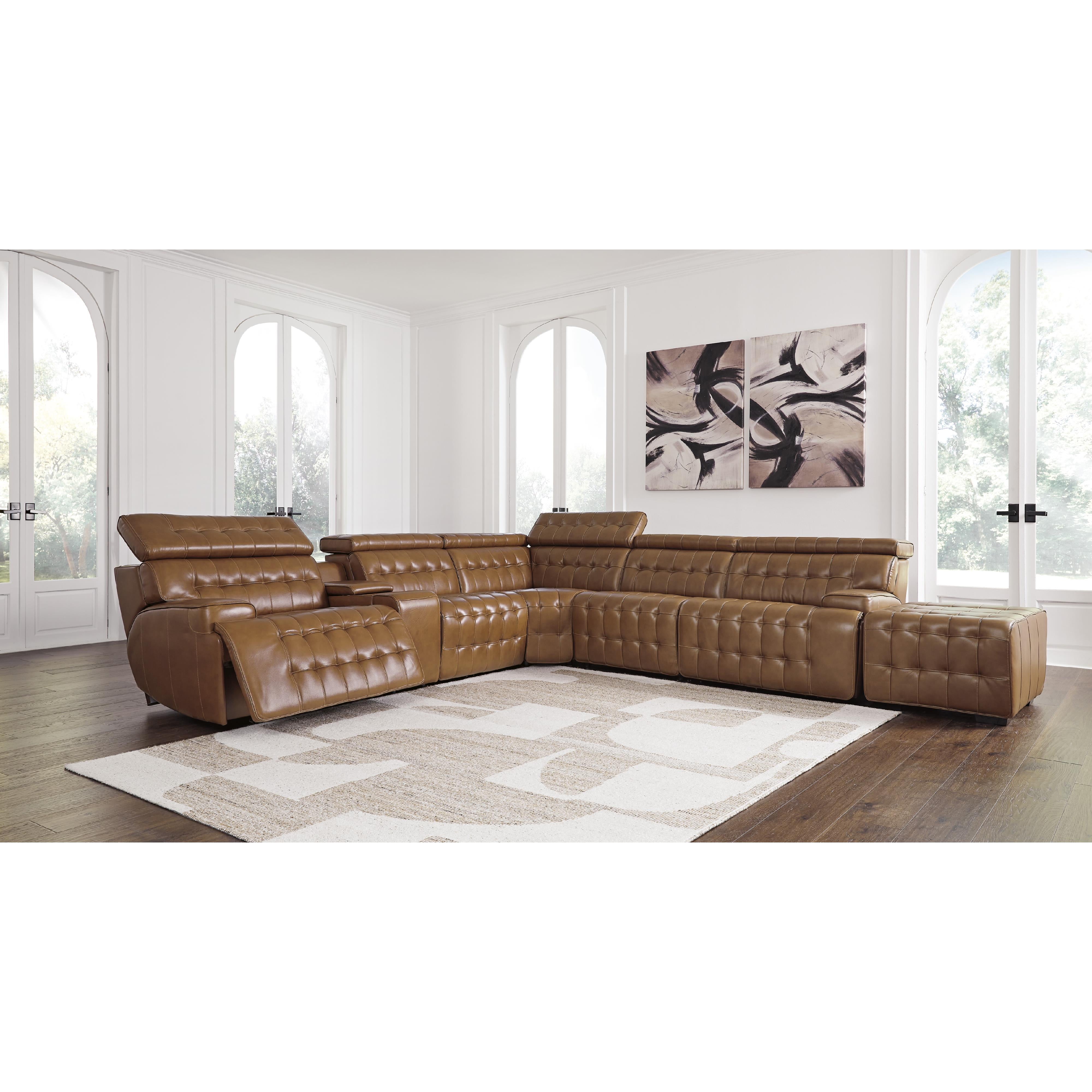 Temmpton 6-Piece Power Reclining Sectional - MyWaynesHome #