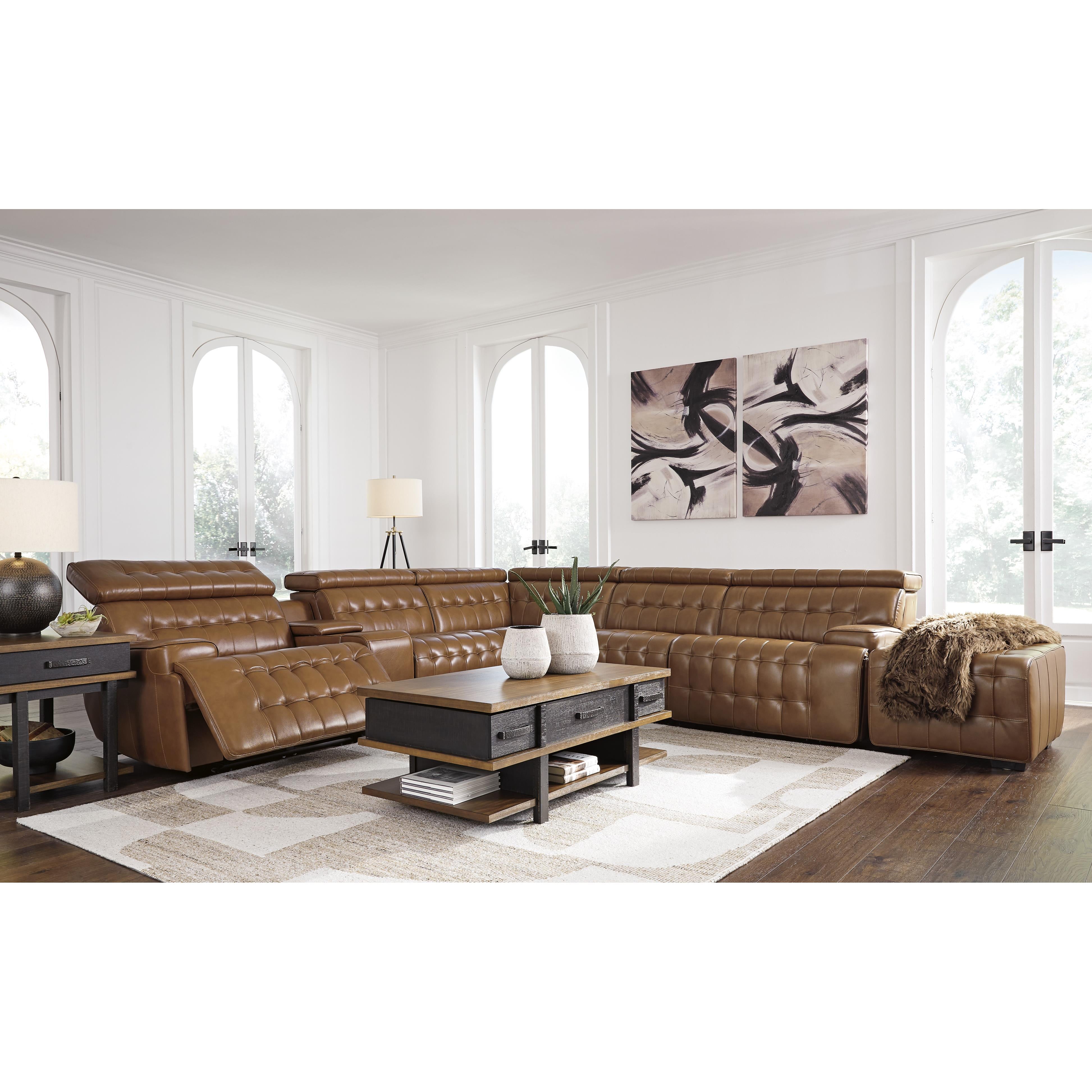 Temmpton 6-Piece Power Reclining Sectional - MyWaynesHome #