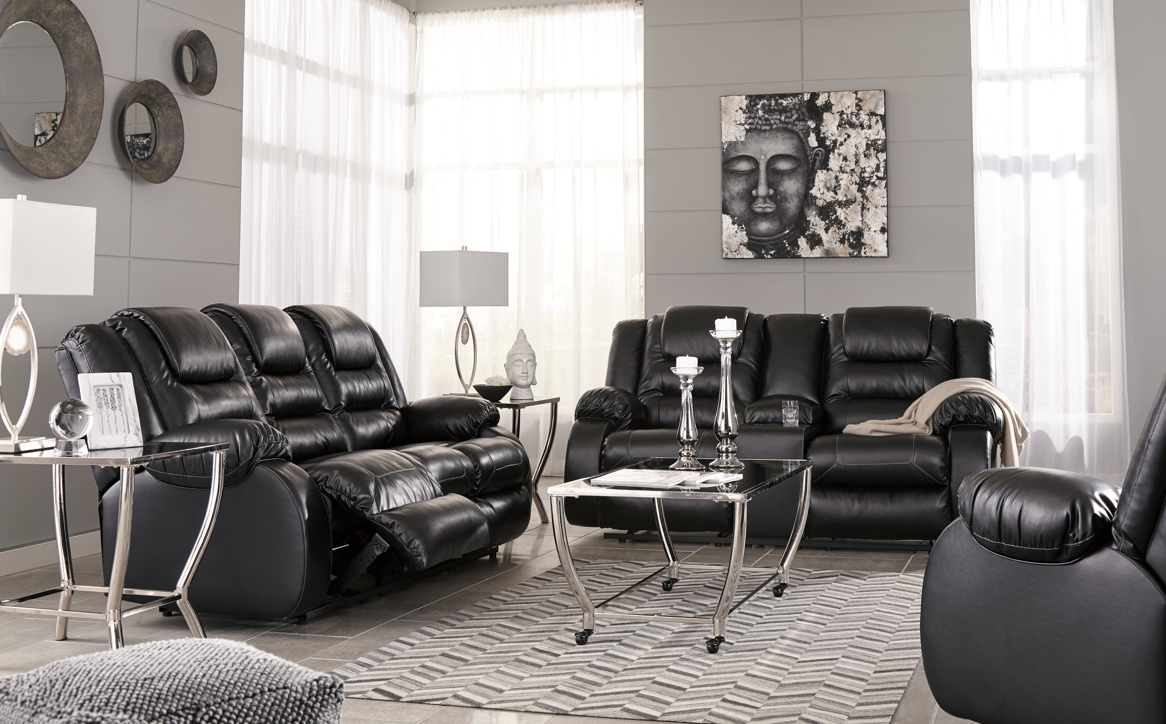 Vacherie Reclining Sofa, Loveseat and Recliner