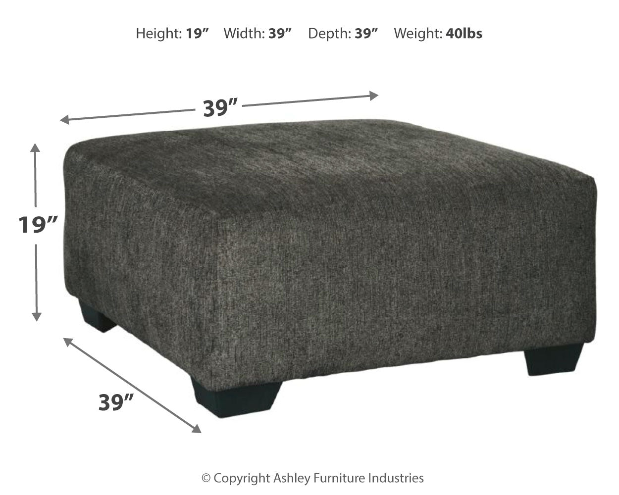 Ballinasloe 3-Piece Sectional and Ottoman