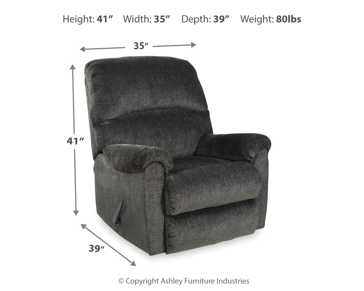 Ballinasloe 3-Piece Sectional, Recliner and Ottoman