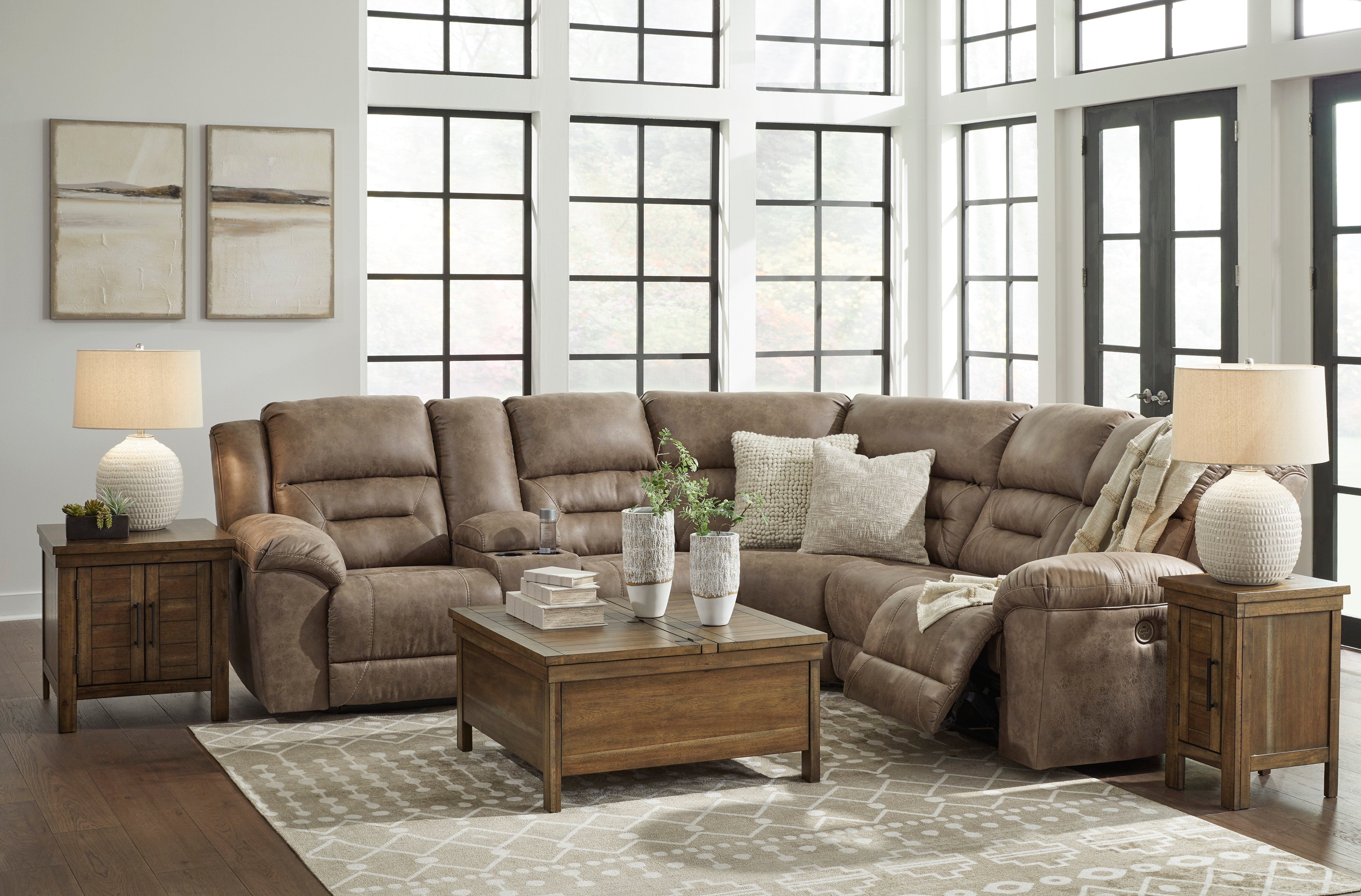 Ravenel 3-Piece Power Reclining Sectional - MyWaynesHome #