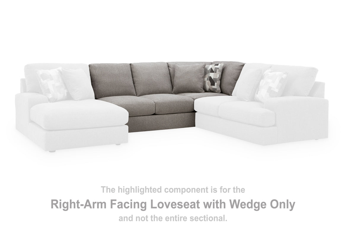Lindon Right-Arm Facing Loveseat with Wedge