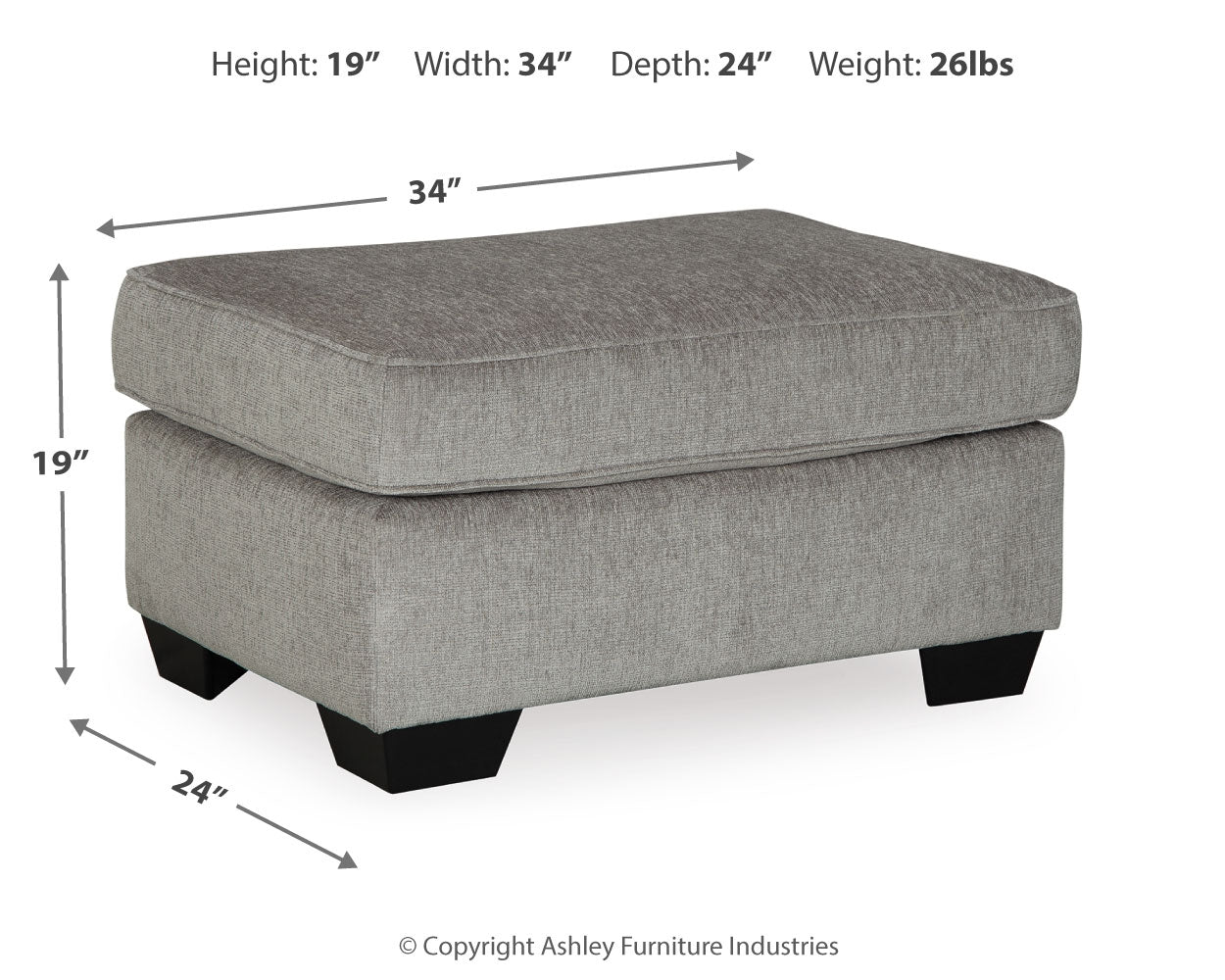 Altari 2-Piece Sectional with Chaise, Loveseat and Ottoman