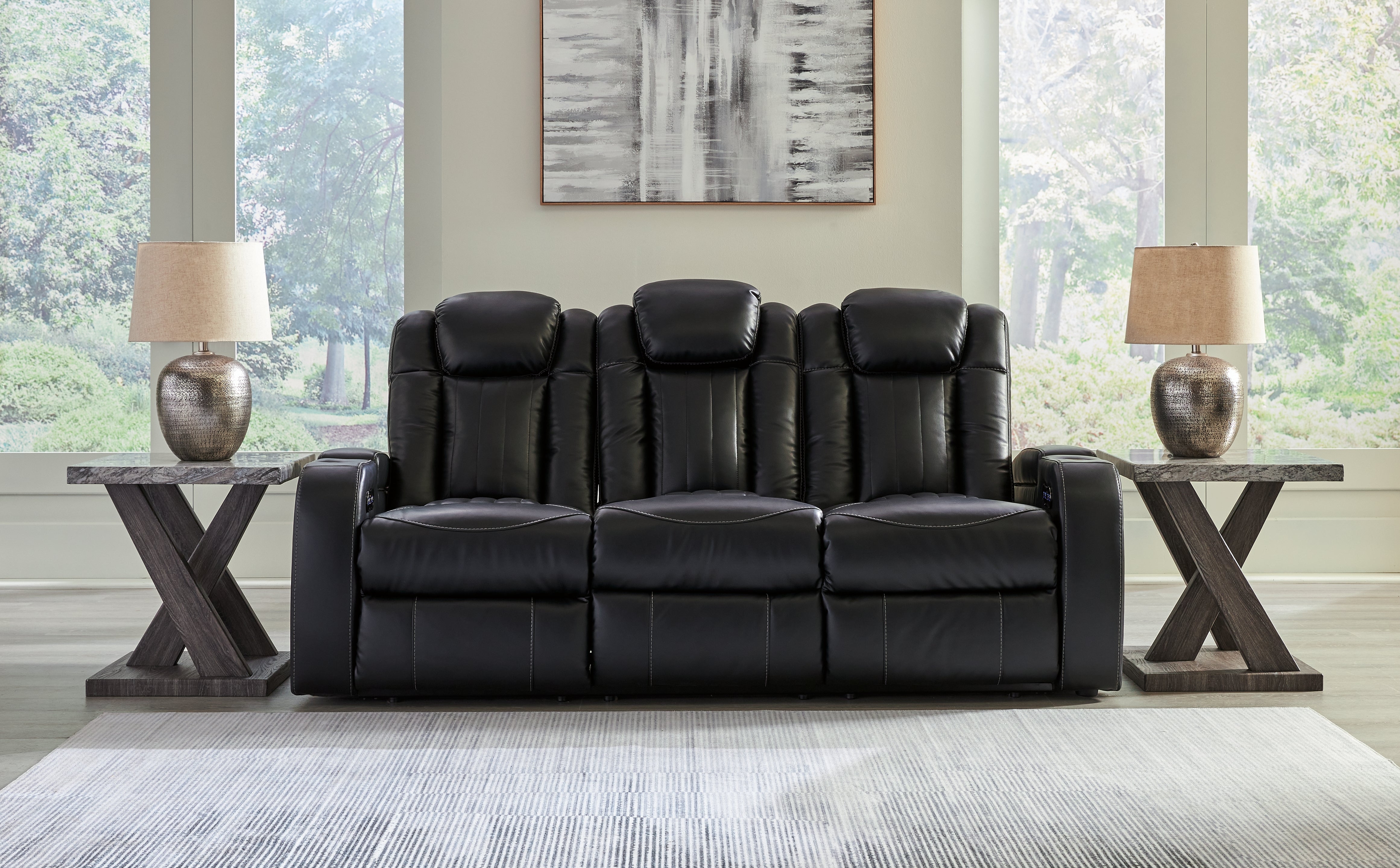 Caveman Den Power Reclining Sofa, Loveseat and Recliner
