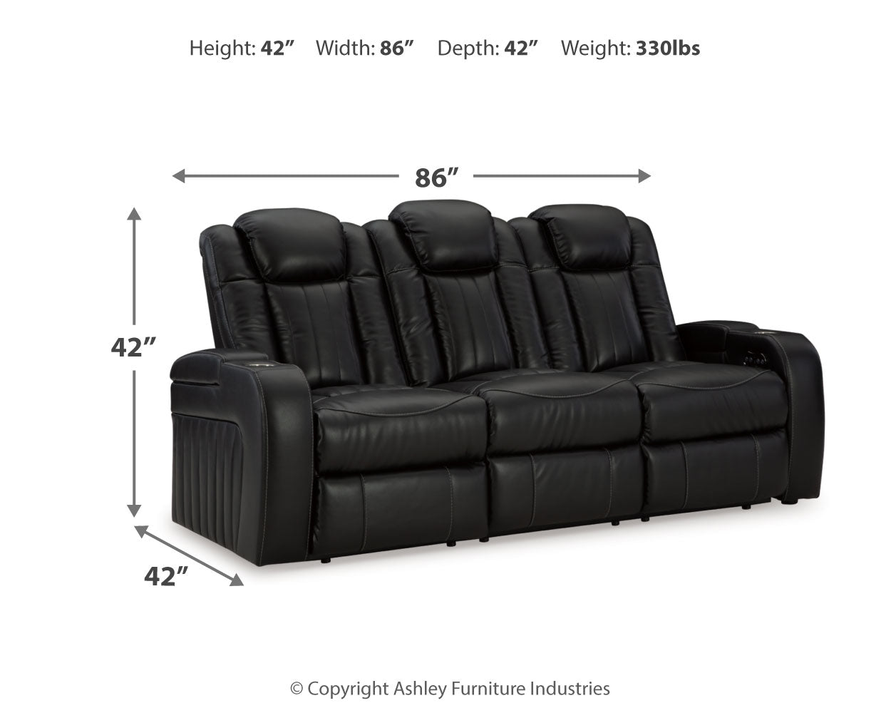 Caveman Den Power Reclining Sofa, Loveseat and Recliner