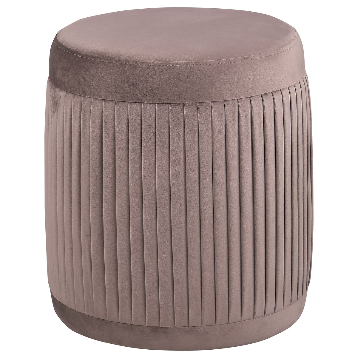 Tovar Round Upholstered Ottoman Mauve - MyWaynesHome #