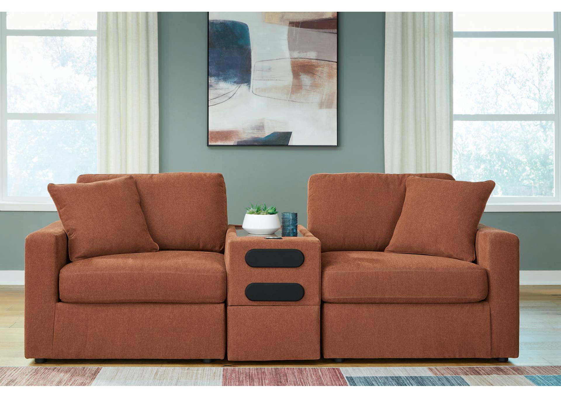 Modmax 3-Piece Sectional with Audio System Console - MyWaynesHome #