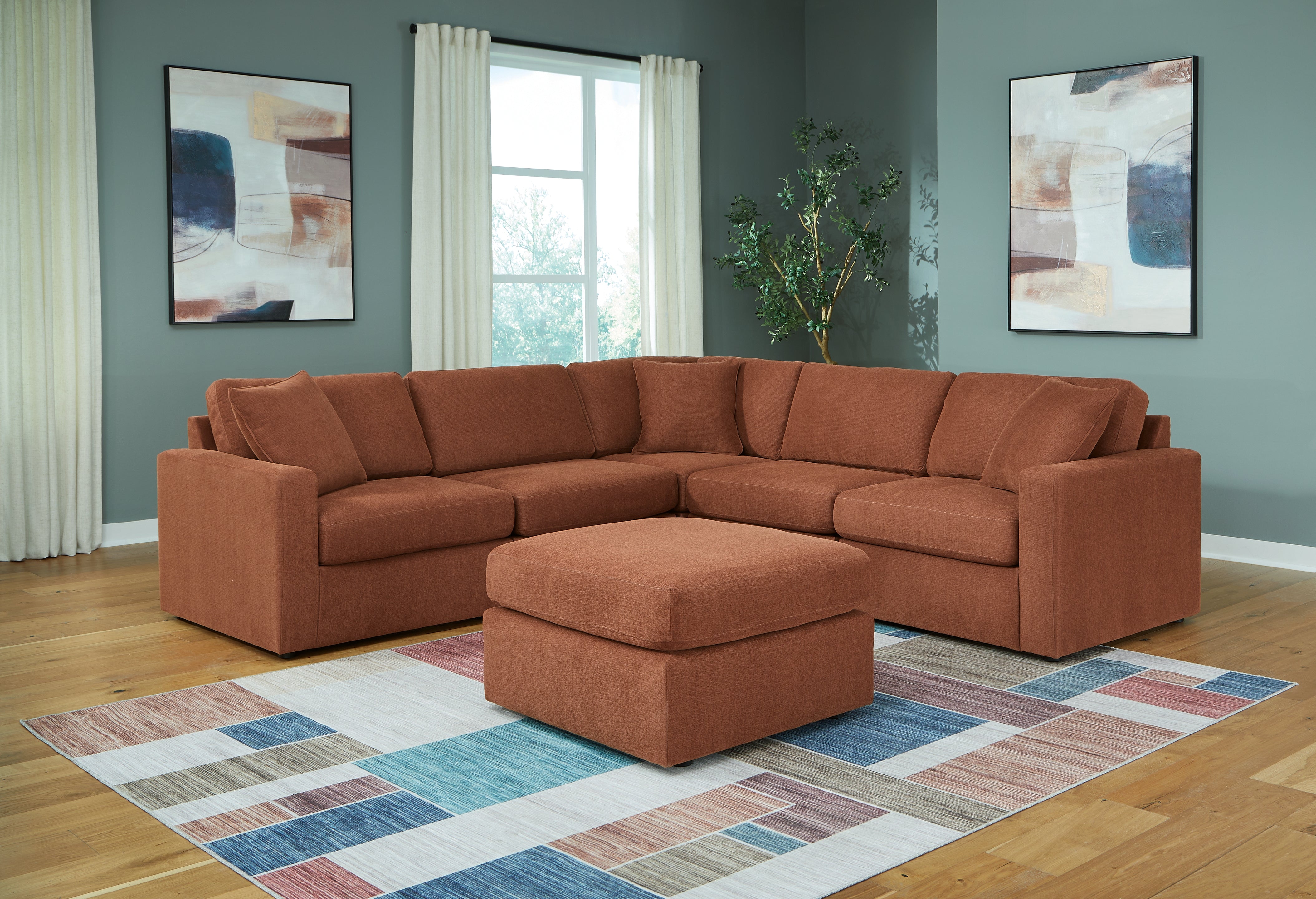 Modmax 5-Piece Sectional and Ottoman - MyWaynesHome #