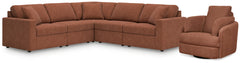Modmax 5-Piece Sectional and Swivel Glider Recliner - MyWaynesHome #