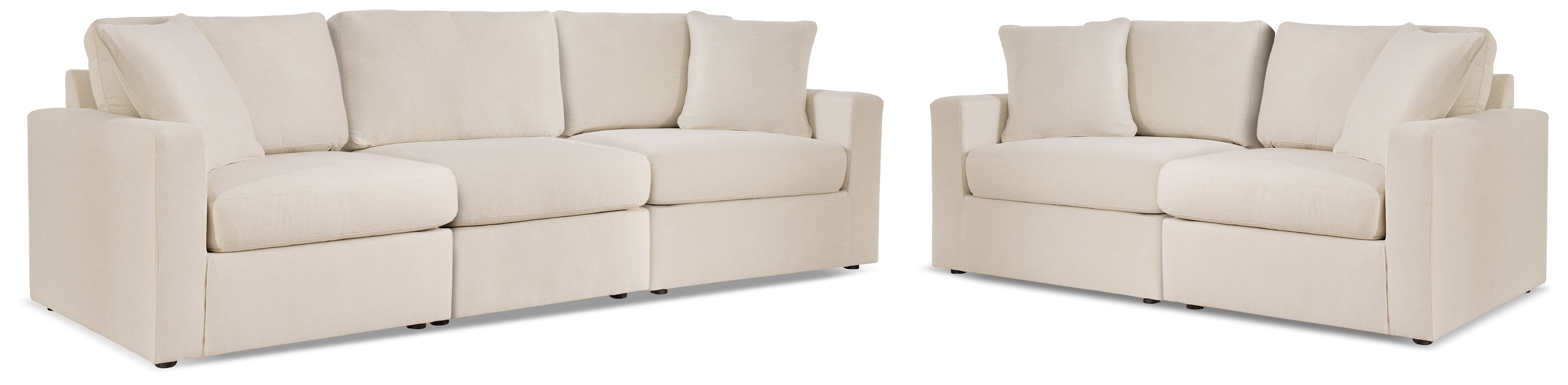 Modmax 3-Piece Sectional Sofa and 2-Piece Sectional Loveseat