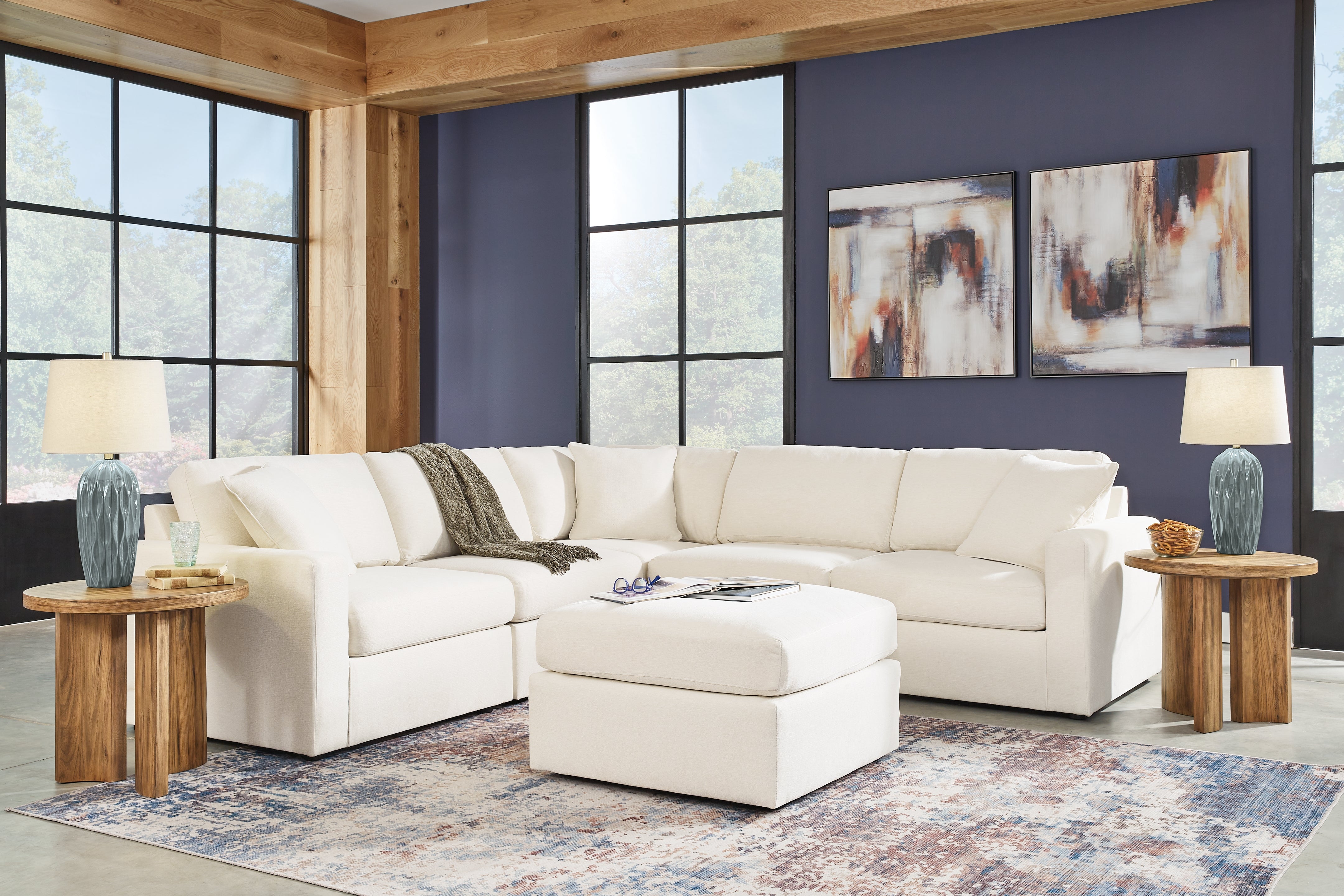 Modmax 5-Piece Sectional and Ottoman - MyWaynesHome #