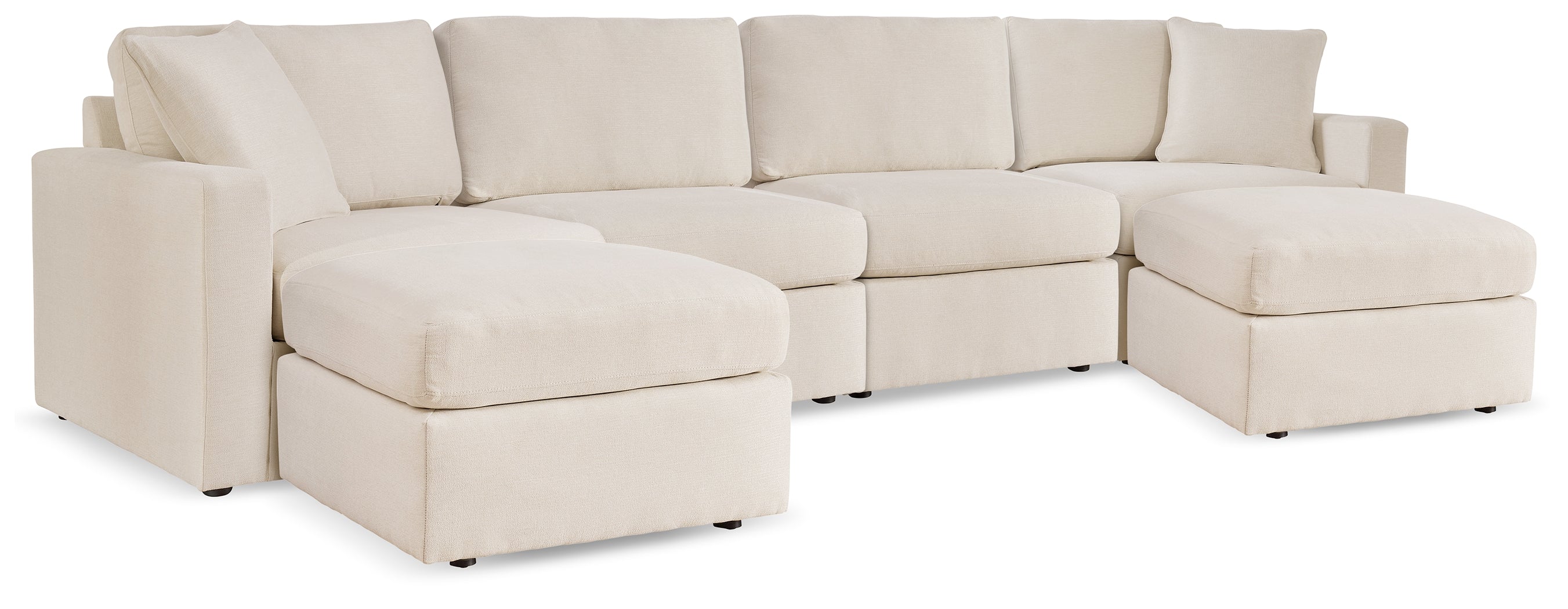 Modmax 4-Piece Sectional and 2 Ottomans - MyWaynesHome #