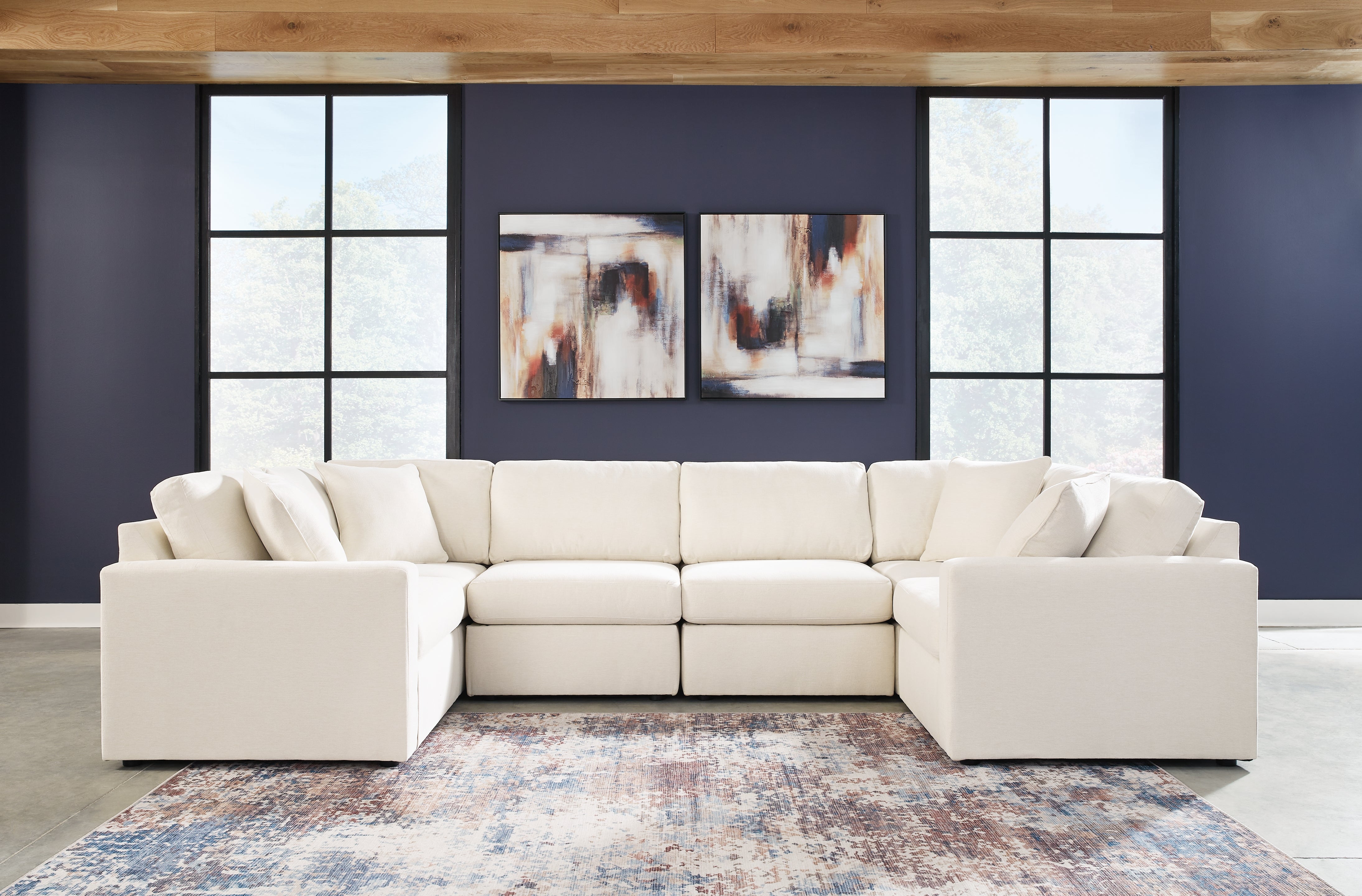 Modmax 6-Piece Sectional with Storage Console - MyWaynesHome #