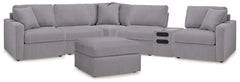 Modmax 6-Piece Sectional and Oversized Accent Ottoman
