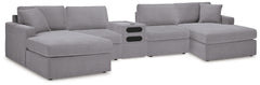 Modmax 5 Piece Sectional with Audio Console