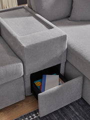 Modmax 6-Piece Sectional with Storage Console - MyWaynesHome #