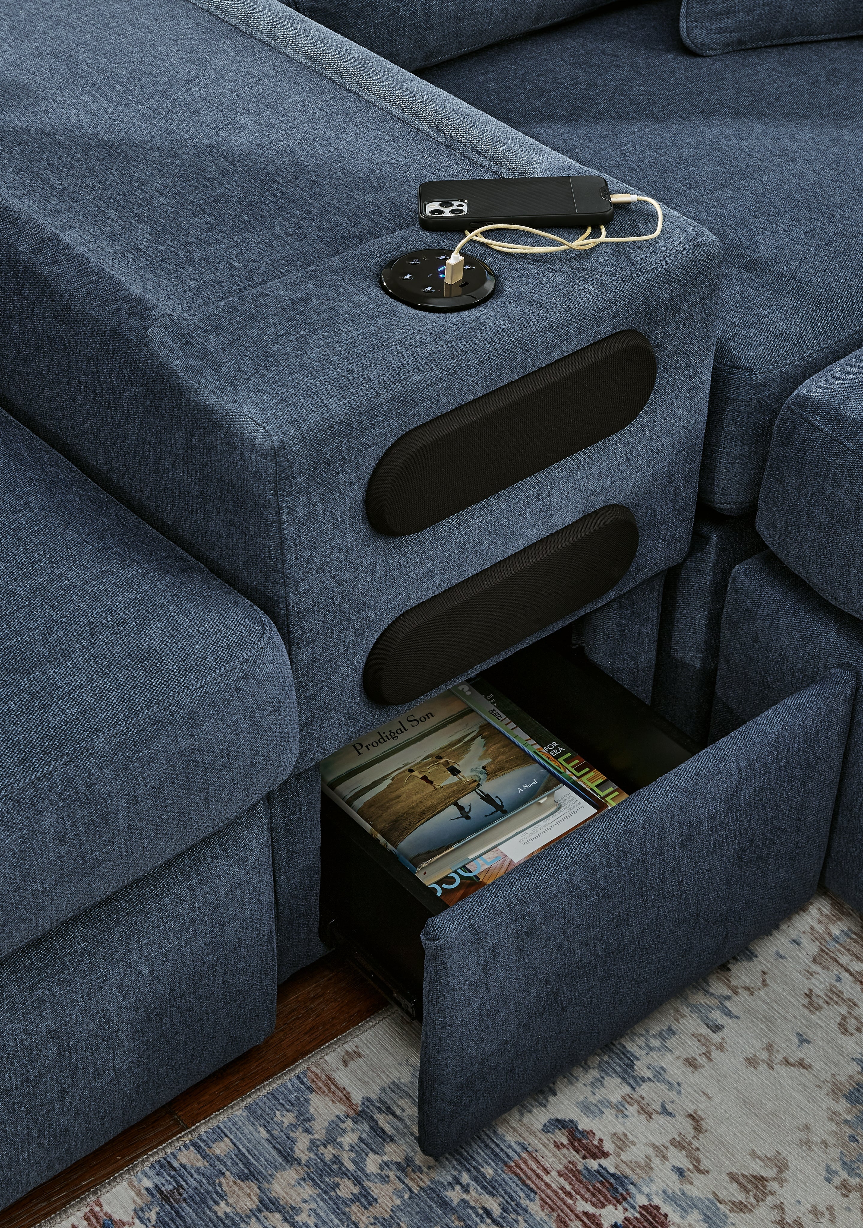 Modmax 5-Piece Sectional with Audio Console and Ottoman