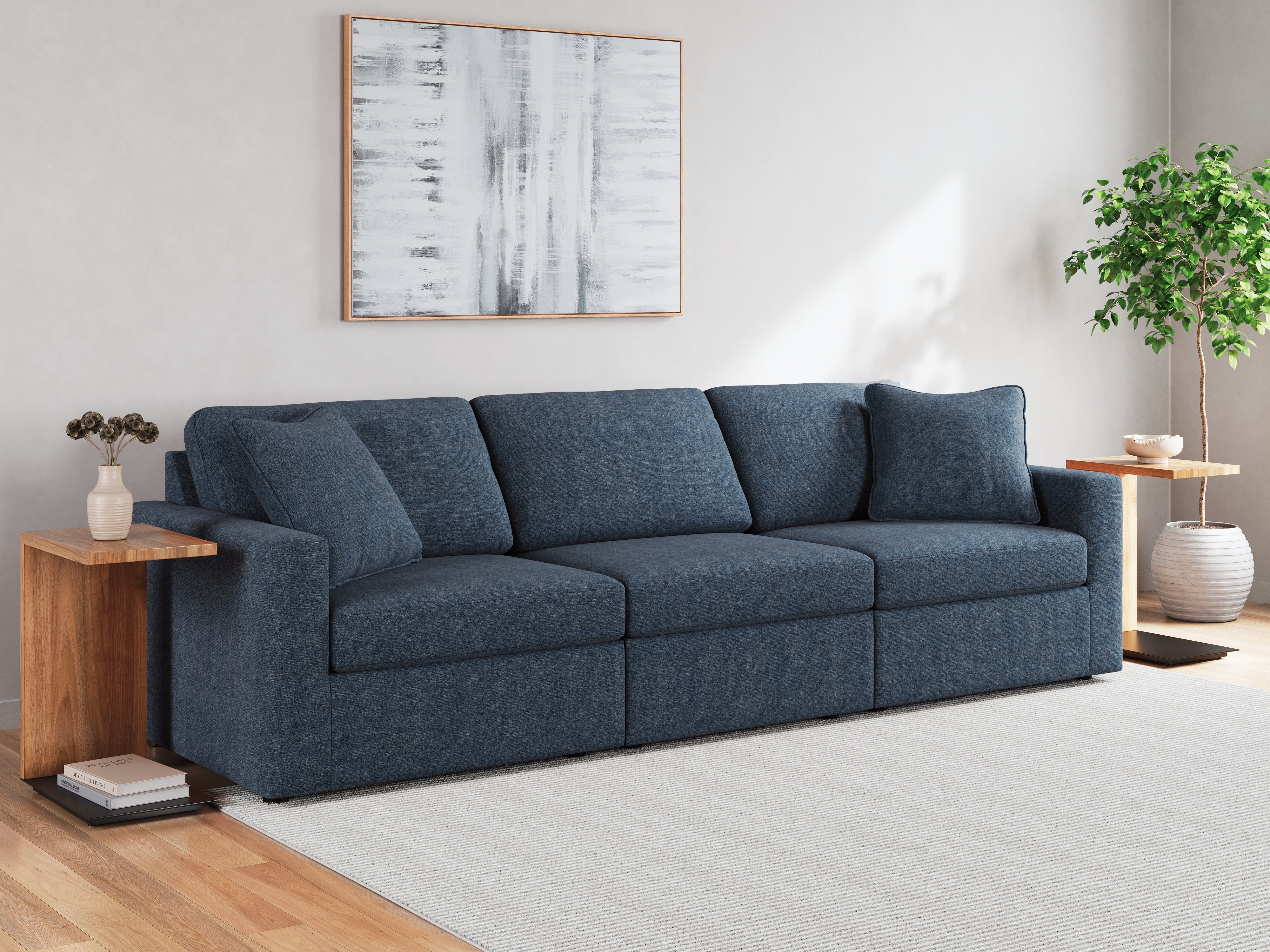 Modmax 3-Piece Sectional and Ottoman - MyWaynesHome #
