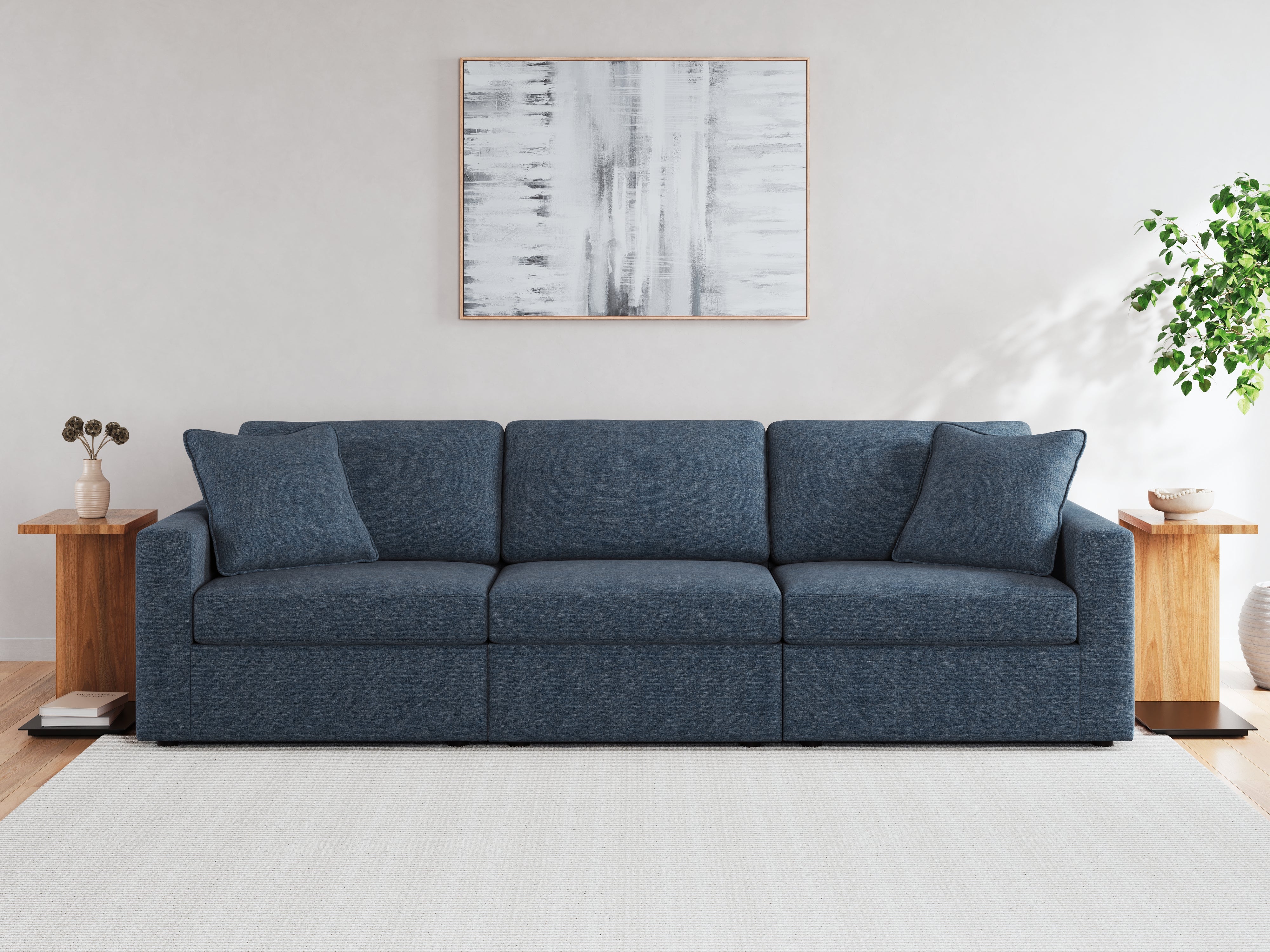 Modmax 3-Piece Sectional Sofa, 2-Piece Sectional Loveseat and Swivel Glider Recliner