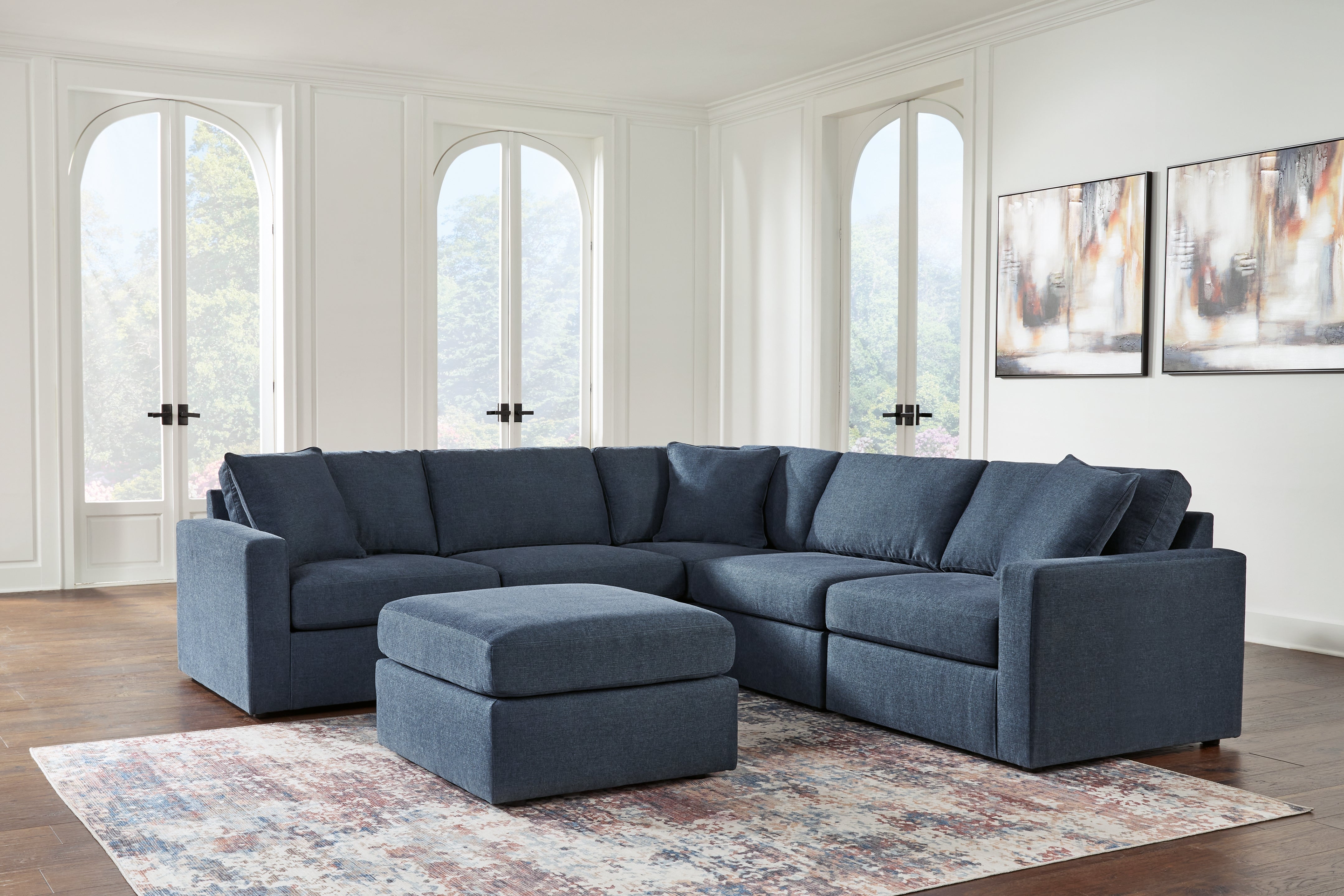 Modmax 5-Piece Sectional and Ottoman - MyWaynesHome #