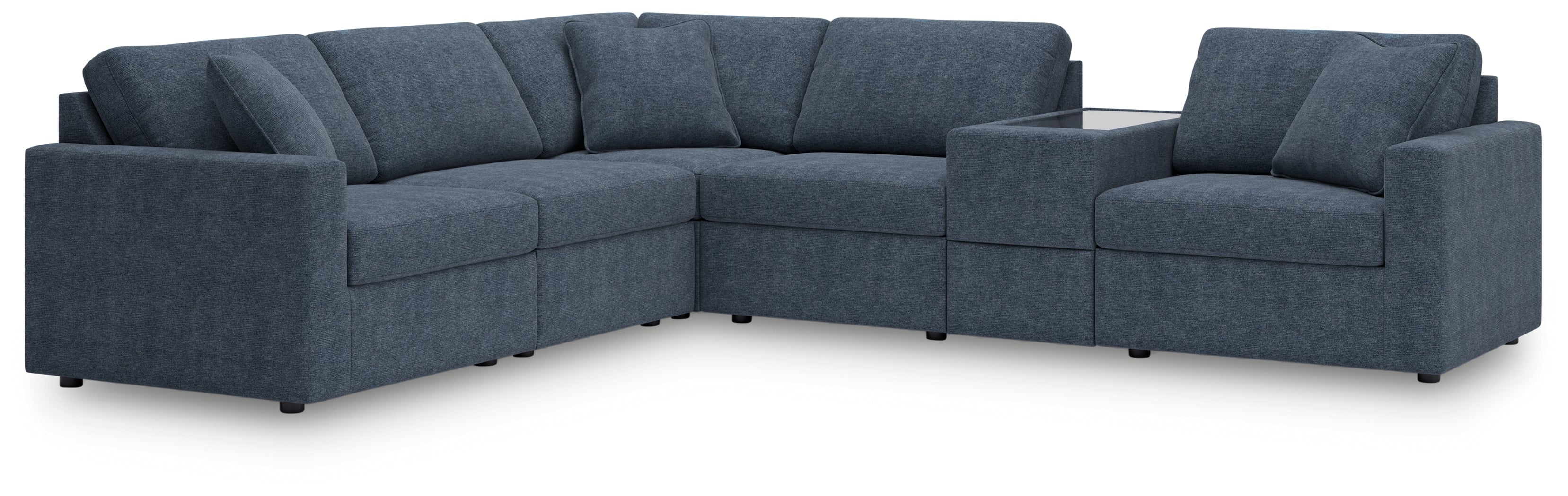 Modmax 6-Piece Sectional with Storage Console - MyWaynesHome #