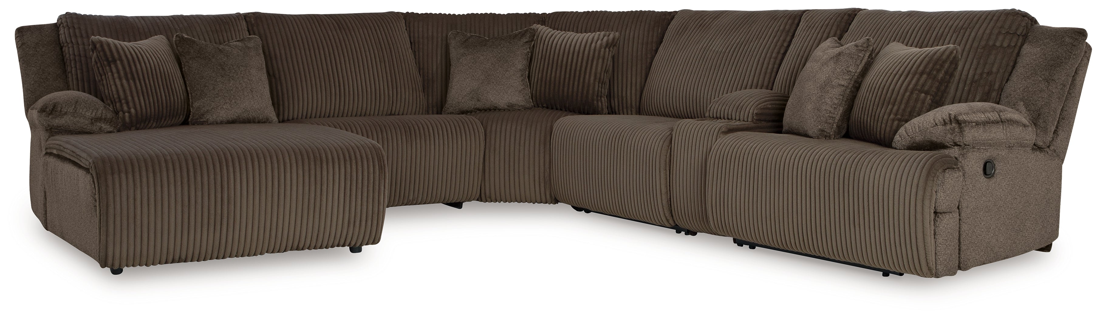 Top Tier 6-Piece Reclining Sectional with Chaise - MyWaynesHome #