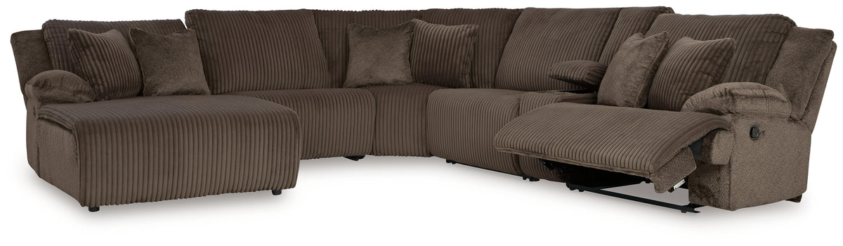 Top Tier 6-Piece Reclining Sectional with Chaise - MyWaynesHome #