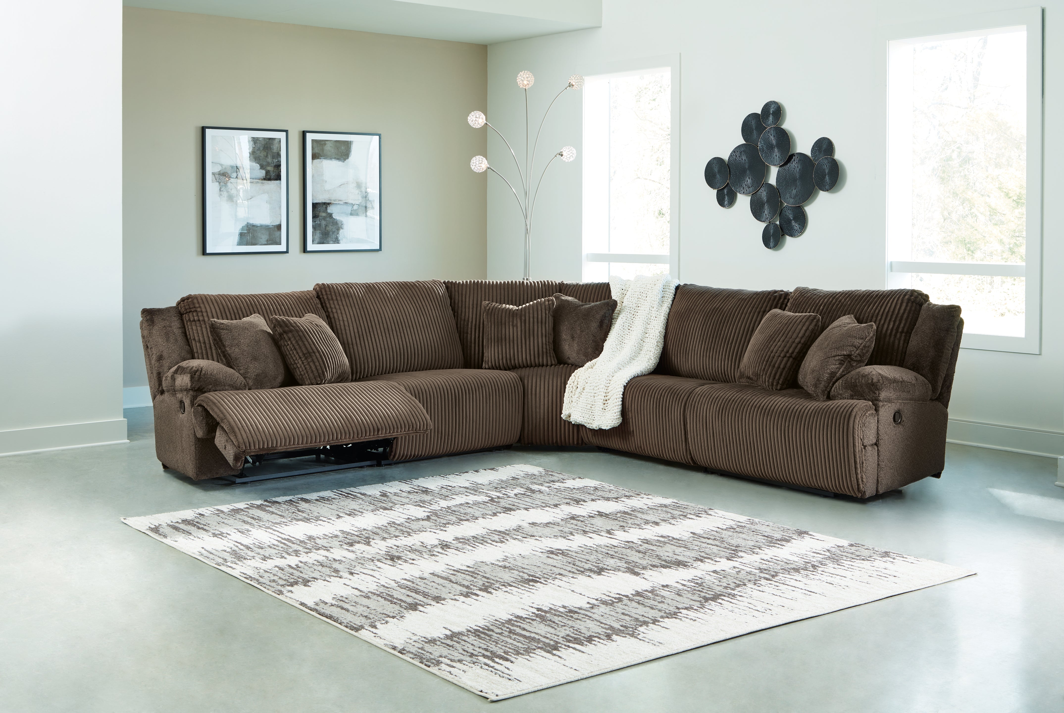 Top Tier 5-Piece Reclining Sectional - MyWaynesHome #