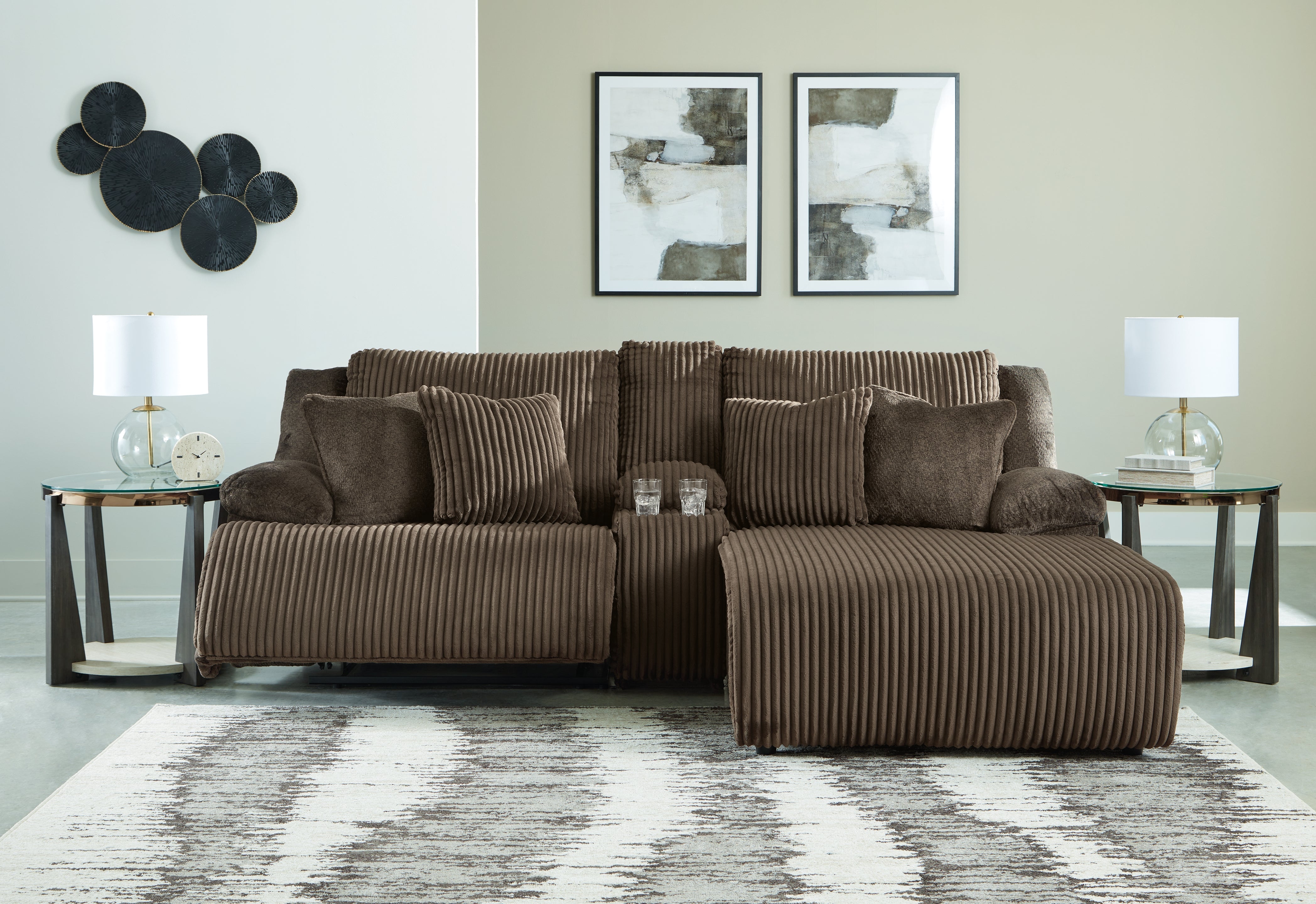 Top Tier 3-Piece Reclining Sectional Sofa with Chaise - MyWaynesHome #