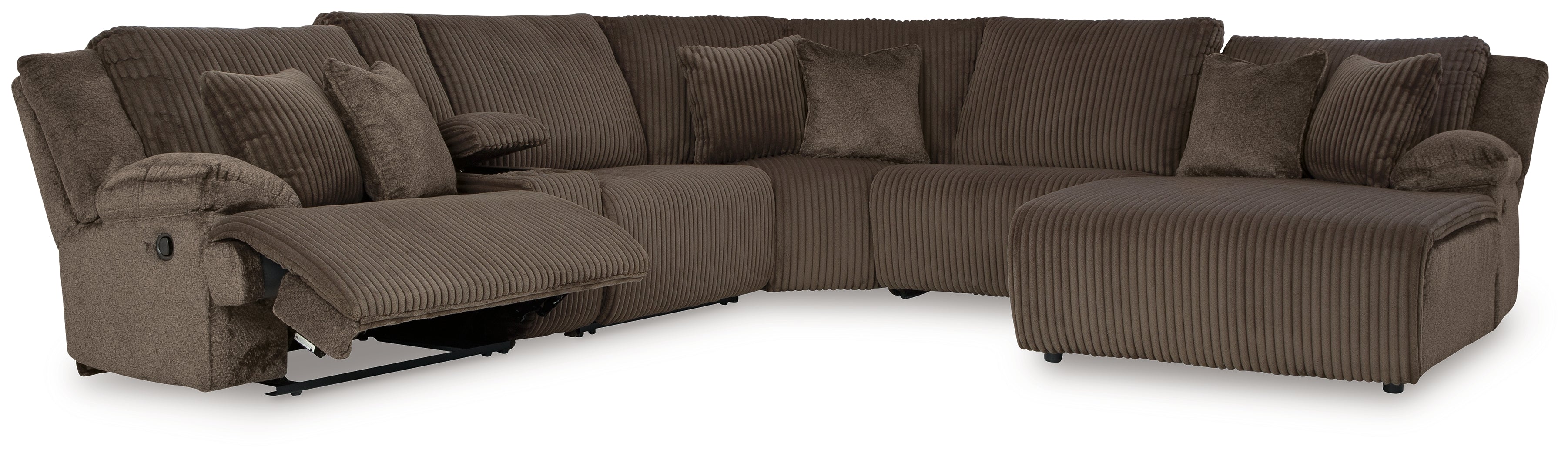 Top Tier 6-Piece Reclining Sectional with Chaise - MyWaynesHome #