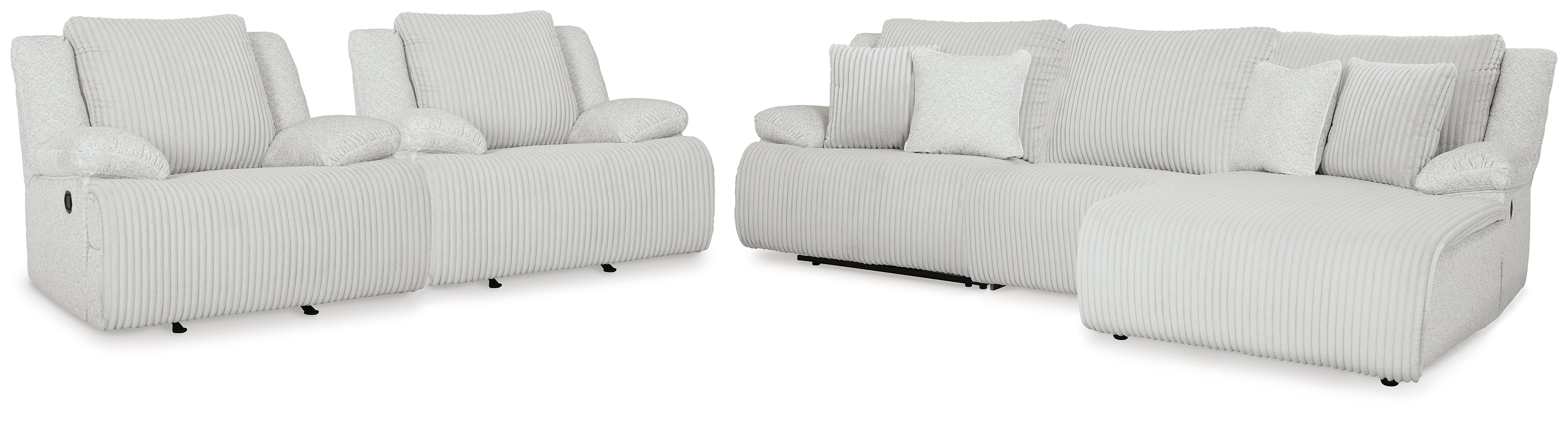 Top Tier 3-Piece Reclining Sectional and 2 Recliners