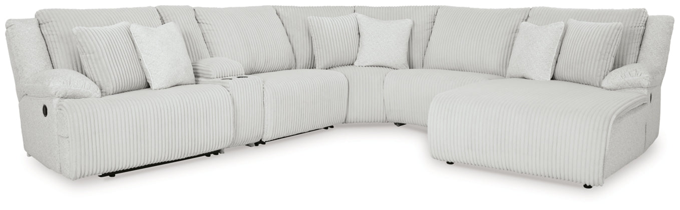 Top Tier 6-Piece Reclining Sectional with Chaise - MyWaynesHome #