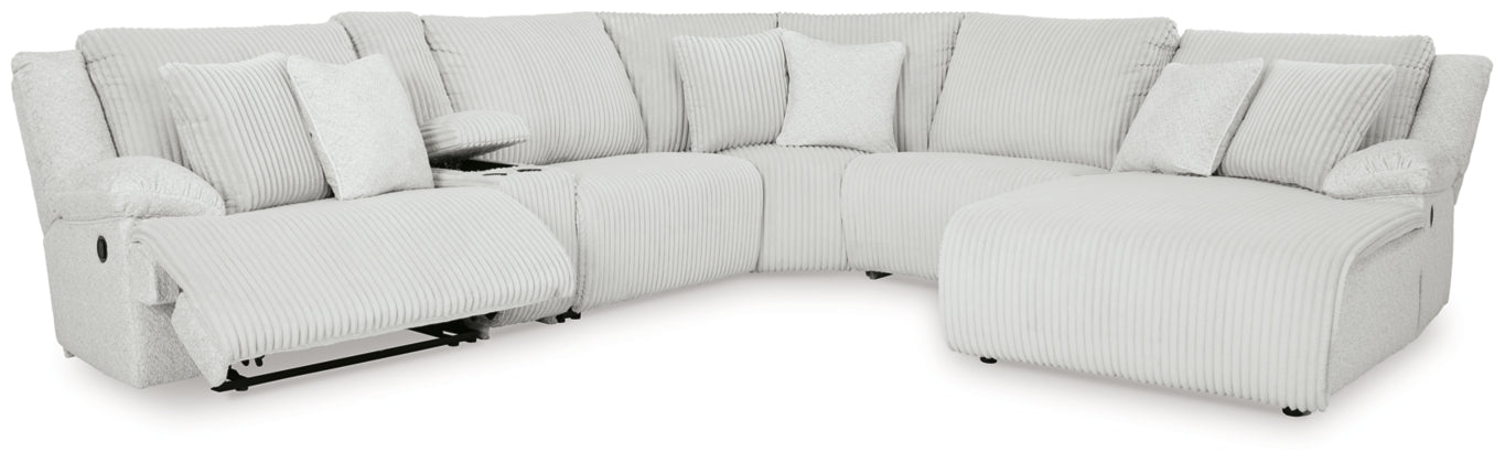 Top Tier 6-Piece Reclining Sectional with Chaise - MyWaynesHome #