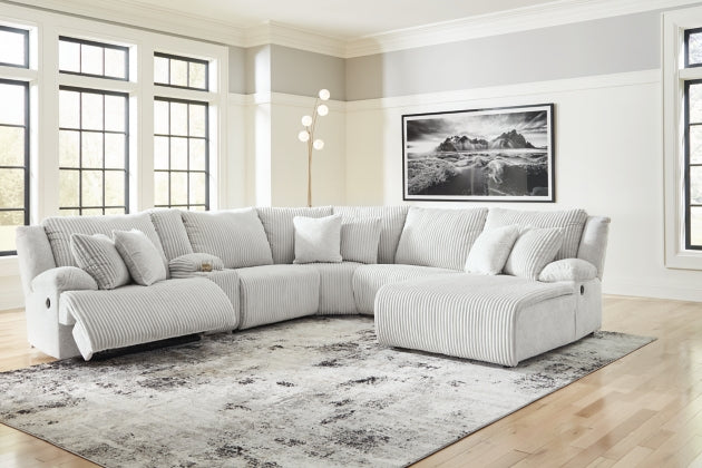 Top Tier 6-Piece Reclining Sectional with Chaise - MyWaynesHome #