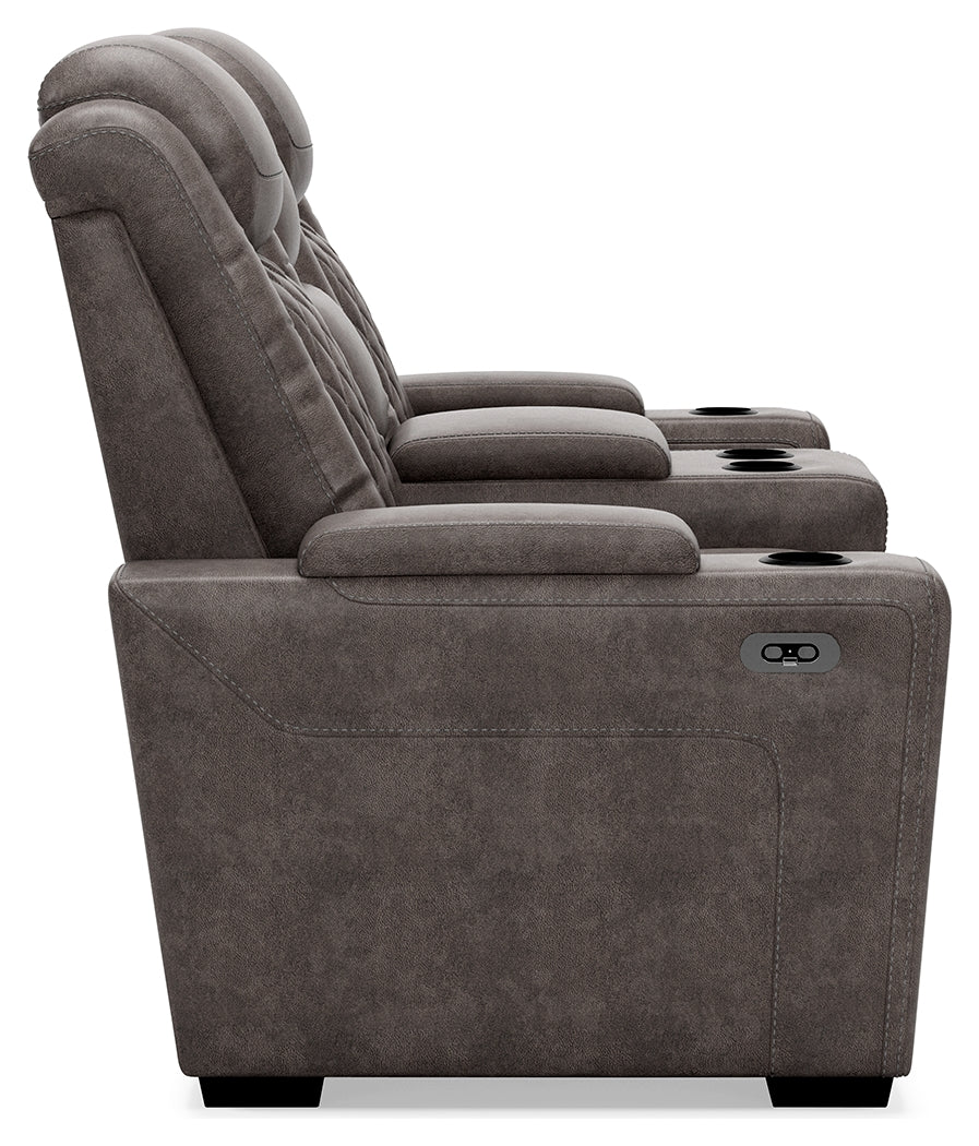 HyllMont Power Reclining Loveseat and Power Recliner