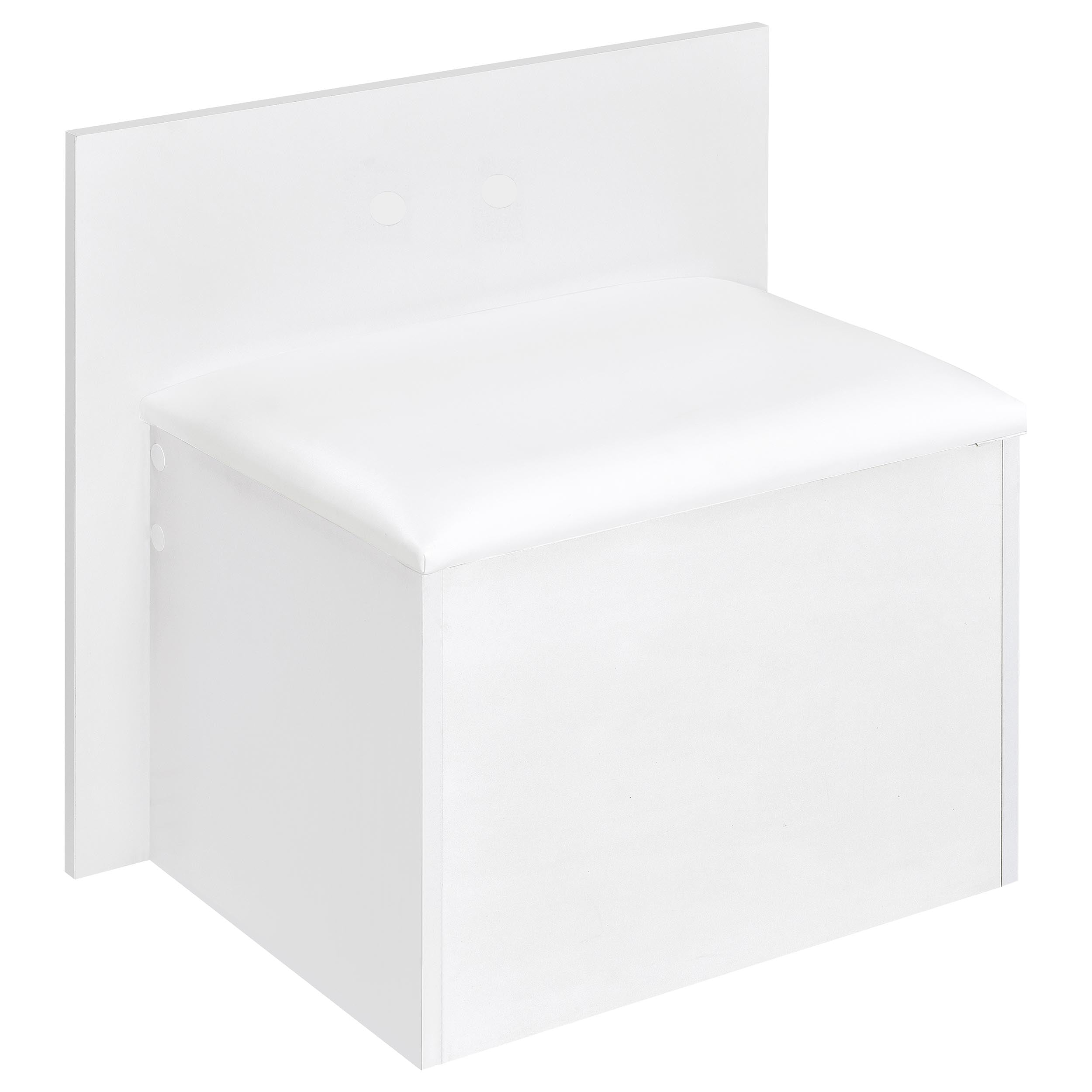 Flora 2-drawer Vanity Set With Led Mirror White High Gloss