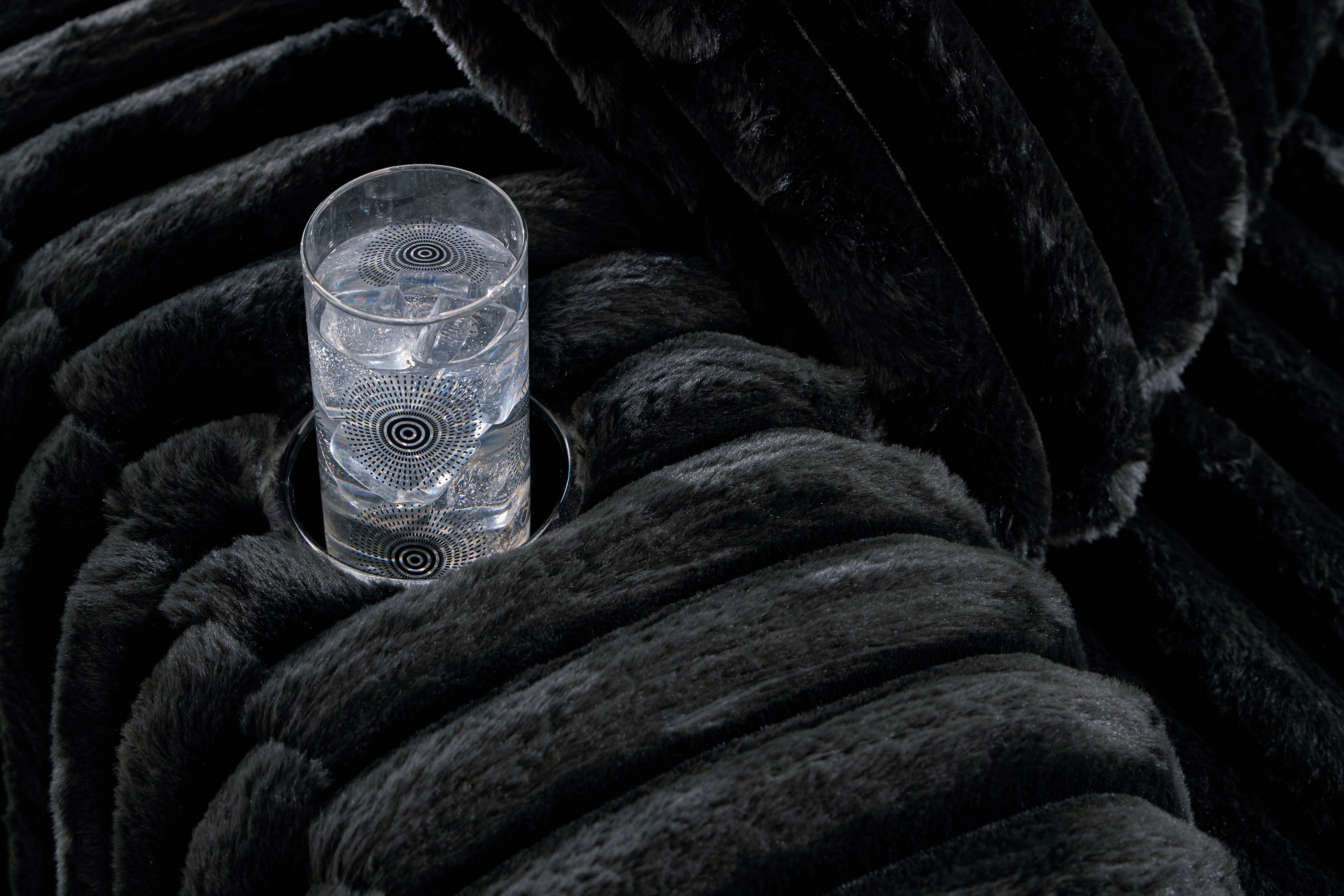 Midnight-Madness 3-Piece Sectional, Chaise and Oversized Accent Ottoman