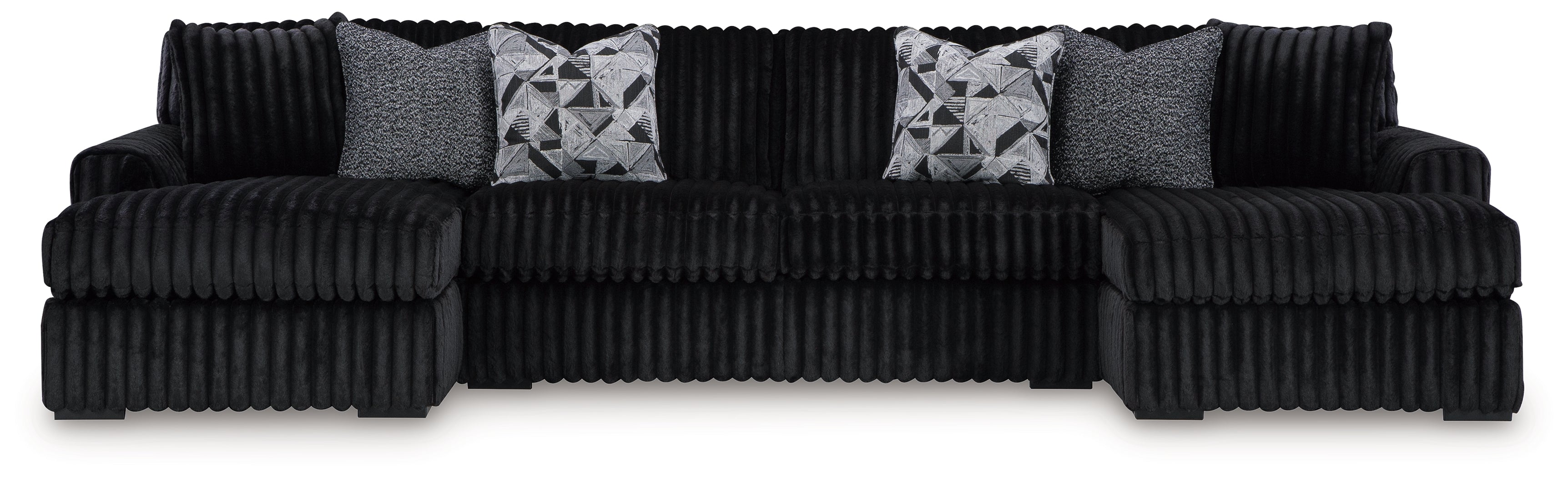 Midnight-Madness 3-Piece Sectional with Chaise - MyWaynesHome #