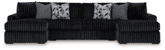 Midnight-Madness 3-Piece Sectional with Chaise - MyWaynesHome #