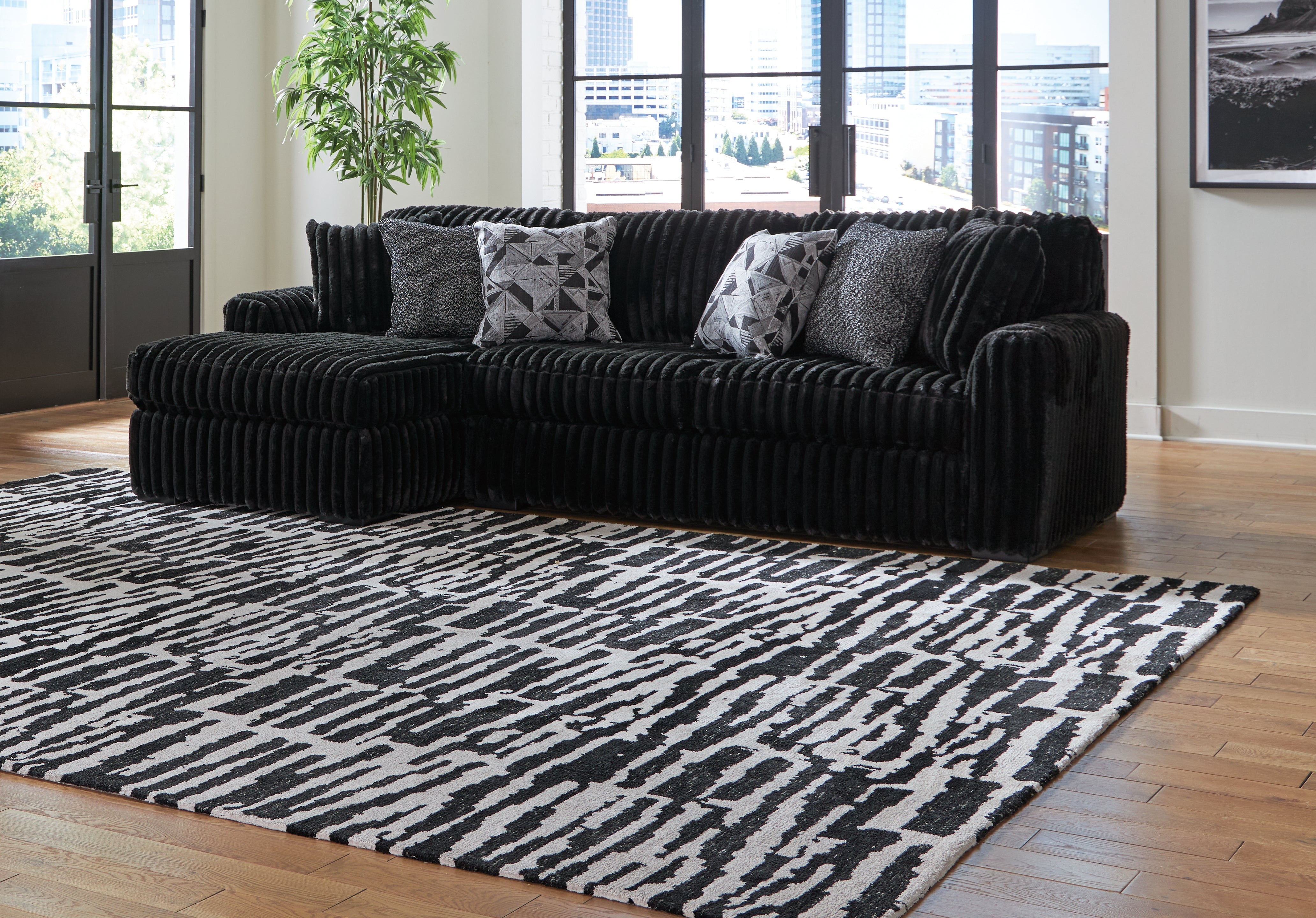 Midnight-Madness 2-Piece Sectional Sofa with Chaise - MyWaynesHome #