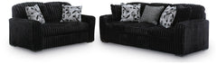 Midnight-Madness Sofa and Loveseat