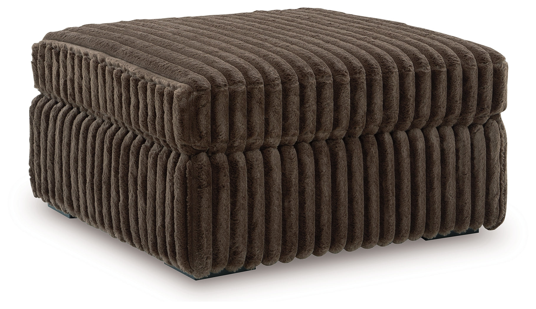 Midnight-Madness 4-Piece Sectional and Oversized Accent Ottoman