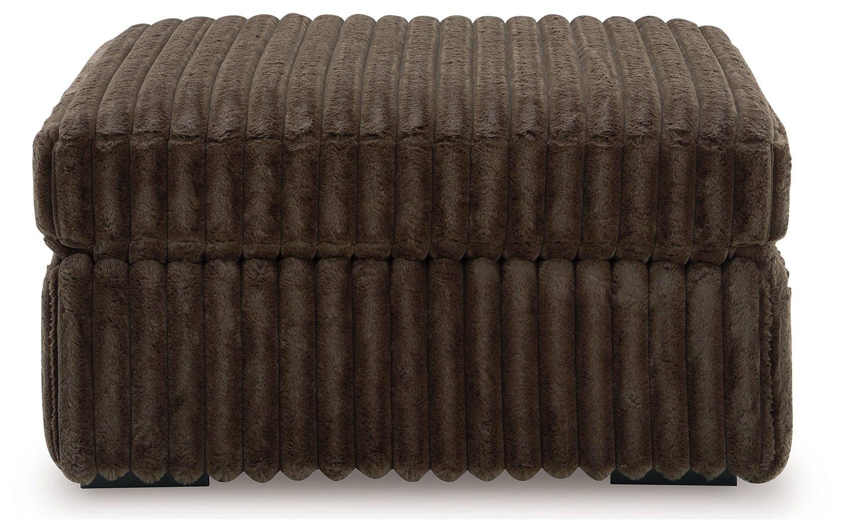 Midnight-Madness 4-Piece Sectional and Oversized Accent Ottoman