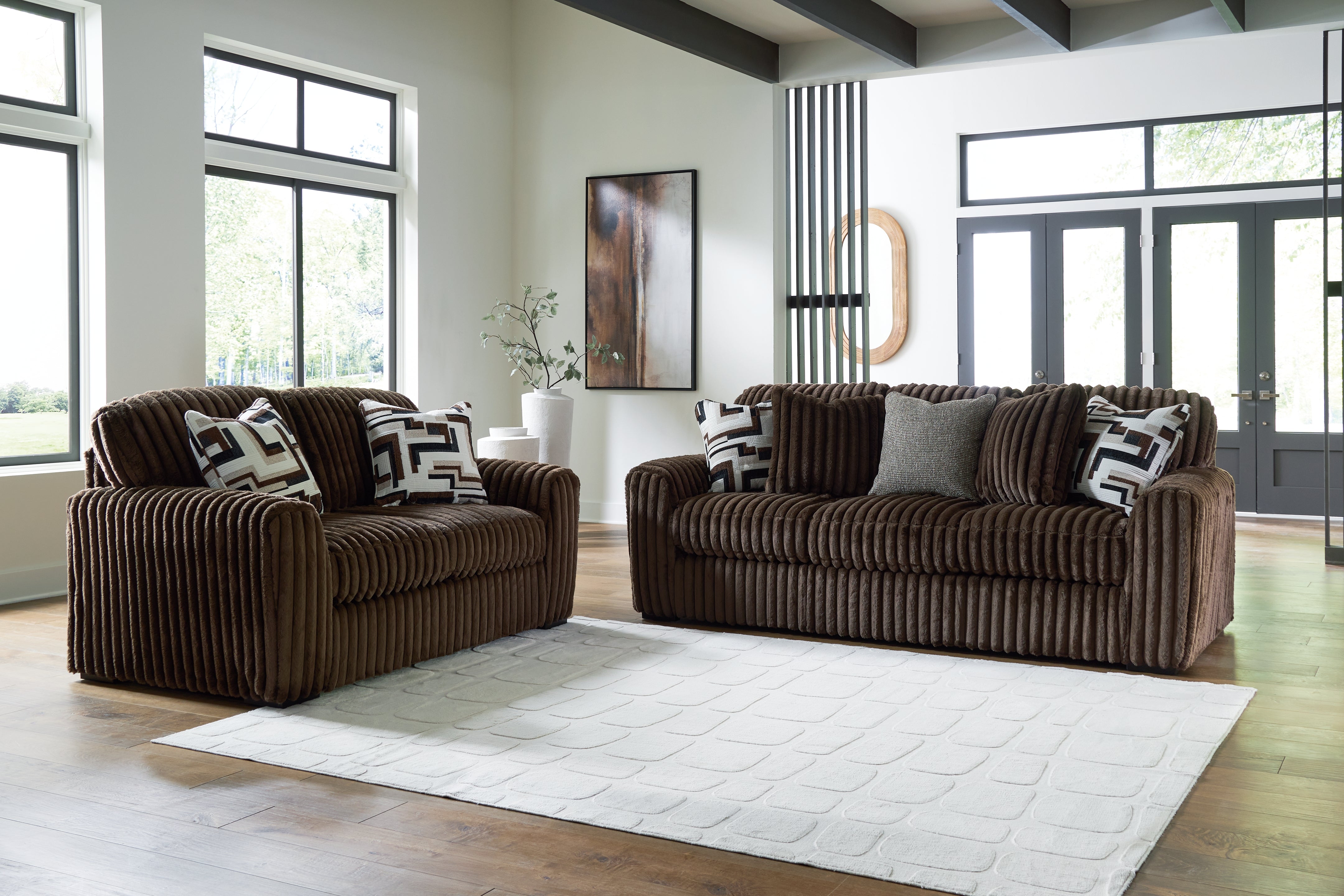Midnight-Madness Sofa and Loveseat
