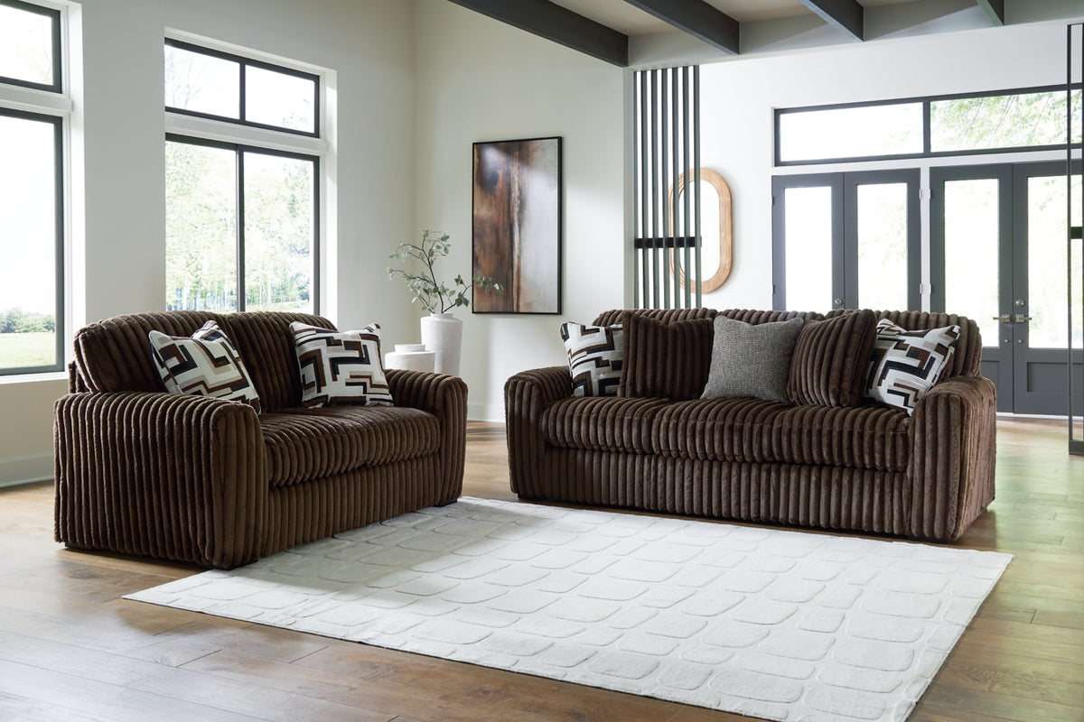 Midnight-Madness Sofa and Loveseat
