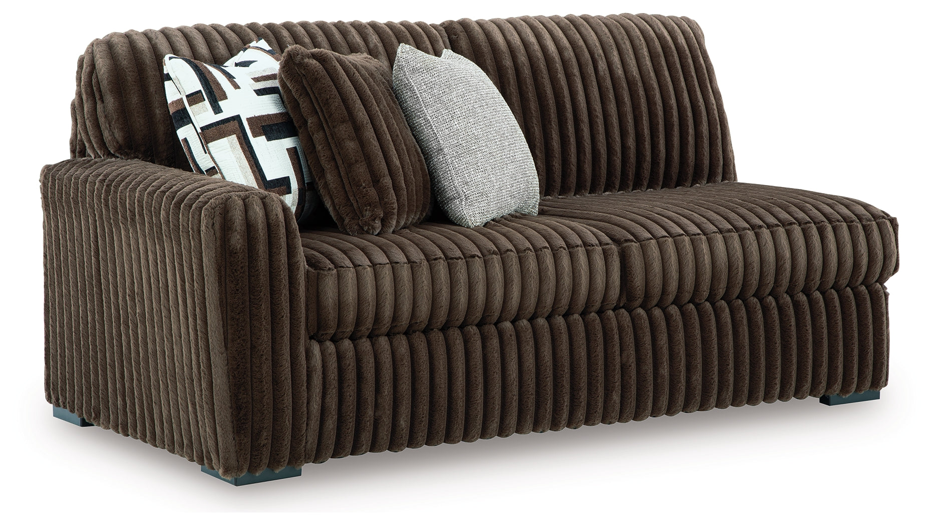 Midnight-Madness 4-Piece Sectional and Oversized Accent Ottoman