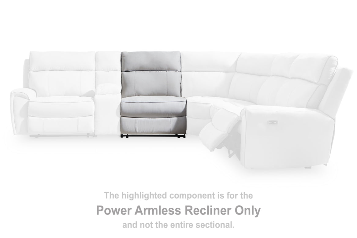 Social Pointe Power Armless Recliner