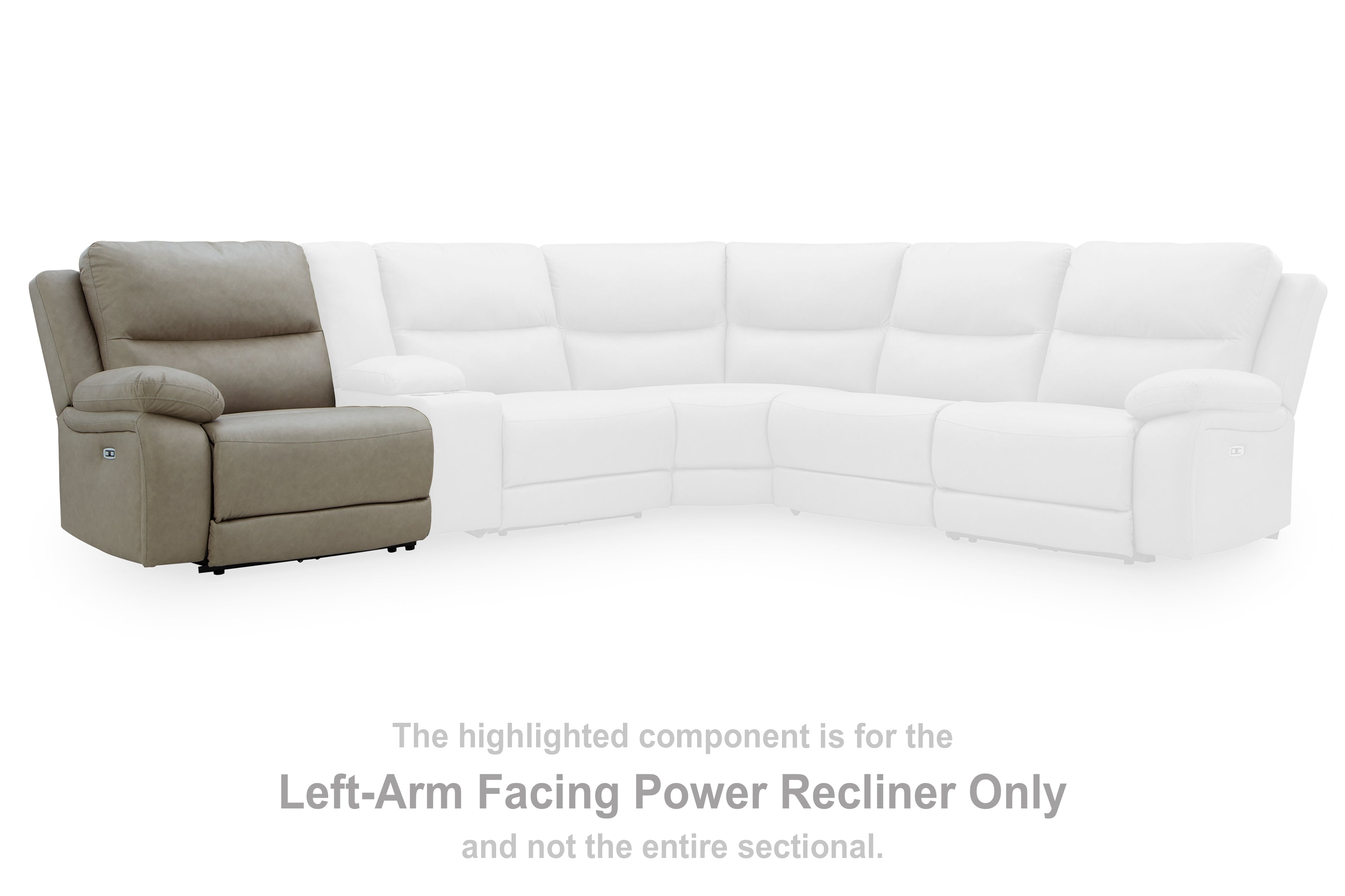 Narwhal Place Left-Arm Facing Power Recliner