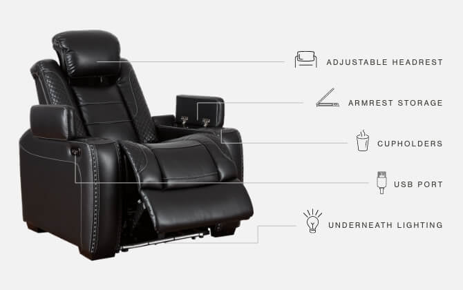 Party Time Power Reclining Sofa and Loveseat with Power Recliner